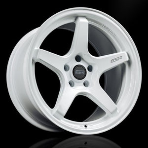 ESR Wheels APX5C GLOSS WHITE 18x8.5 +40 5x112mm 66.6mm - Wheelwiz