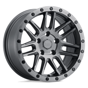 Black Rhino ARCHES Matte Brushed Gunmetal Blk Blt 17x9.5 -18 5x127mm 71.5mm - Wheelwiz
