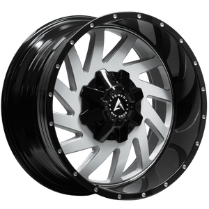 Armed Wheels Aggressor Gloss White Milled Black Lip 20x10 -24 5x127mm 78.1mm