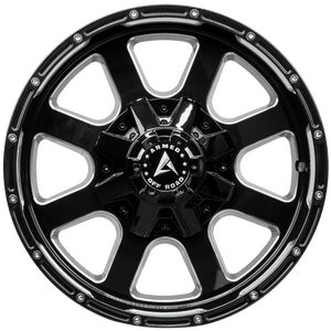 Armed Wheels Brigade Gloss Black Milled 18x10 0 8x165.1mm 125.1mm