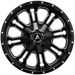 Armed Wheels Cannon Matte Black Milled 20x9 +18 5x127mm 87.1mm