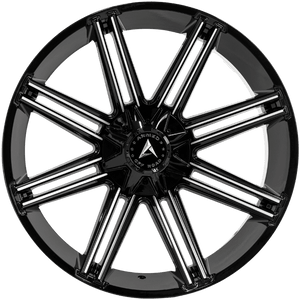 Armed Wheels Chopper Gloss Black Machined 24x12 -44 5x127mm 78.1mm