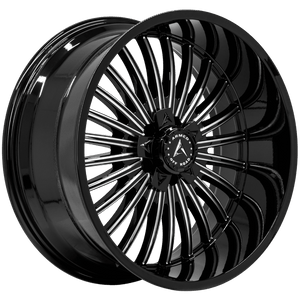 Armed Wheels Force Gloss Black Milled 22x10 -18 5x127mm 78.1mm