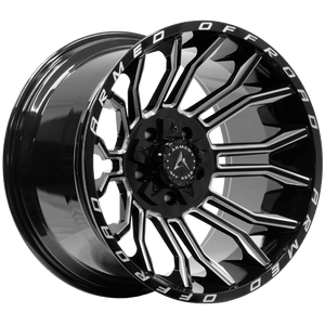 Armed Wheels Havoc Gloss Black Milled 20x12 -44 5x139.7mm 110.1mm