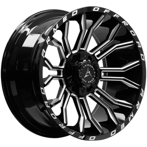 Armed Wheels Havoc Gloss Black Milled 20x10 -18 6x135mm 108.1mm