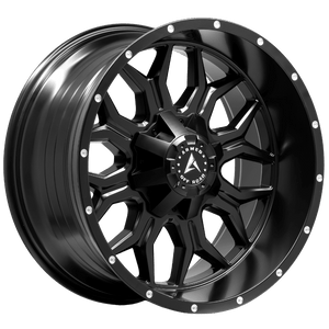 Armed Wheels Infantry Satin Black + Milled Holes 20x10 -18 8x165.1mm 125.1mm