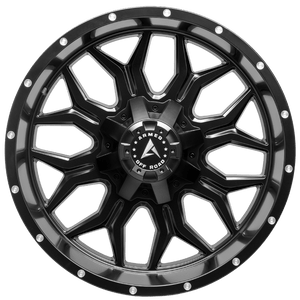 Armed Wheels Infantry Satin Black + Milled Holes 20x10 -18 8x165.1mm 125.1mm