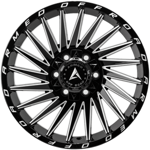 Armed Wheels Militia Gloss Black Milled 18x9 +12 6x135mm 108.1mm