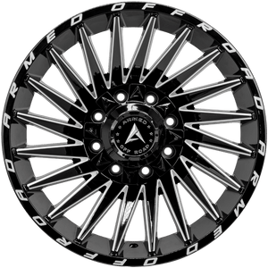 Armed Wheels Militia Gloss Black Milled 20x10 -18 8x165.1mm 125.1mm