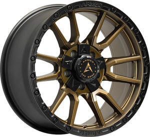 Armed Wheels Spear Satin Black + Satin Bronze Center 18x9 +20 5x113mm 78.1mm