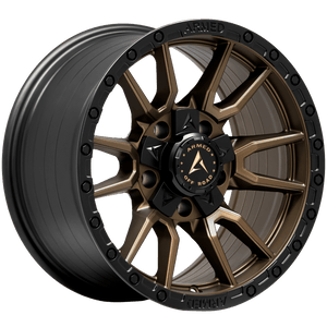 Armed Wheels Spear Satin Black + Satin Bronze Center 17x9 +12 5x127mm 78.1mm