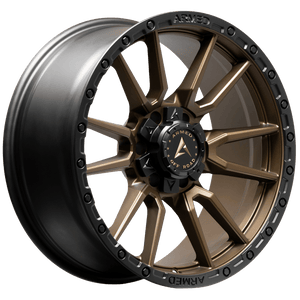 Armed Wheels Spear Satin Black + Satin Bronze Center 20x9 0 6x135mm 108.1mm