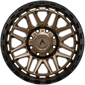 Armed Wheels Tank Matte Black + Bronze Face 20x9 +12 8x165.1mm 125.1mm