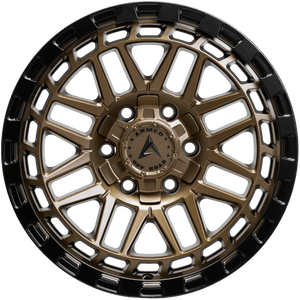 Armed Wheels Tank Matte Black + Bronze Face 17x9 +12 6x135mm 108.1mm