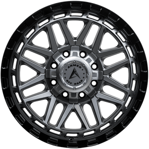 Armed Wheels Tank Matte Black + Gunmetal Face 20x9 +12 8x165.1mm 125.1mm