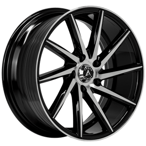 Armed Wheels .38 CAL Gloss Black Machined Face 17x7.5 +38 5x113mm 74.1mm