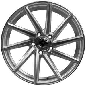 Armed Wheels .38 CAL Gloss Silver Machined Face 18x8 +35 5x113mm 74.1mm