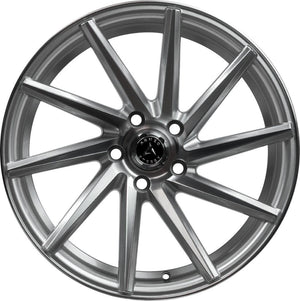 Armed Wheels .38 CAL Gloss Silver Machined Face 17x7.5 +38 5x113mm 74.1mm