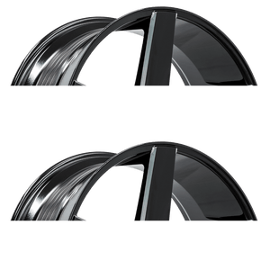 Armed Wheels Hustler Gloss Black Milled 24x10 +25 6x135mm 87.1mm