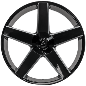 Armed Wheels Hustler Gloss Black Milled 24x10 +25 6x135mm 87.1mm
