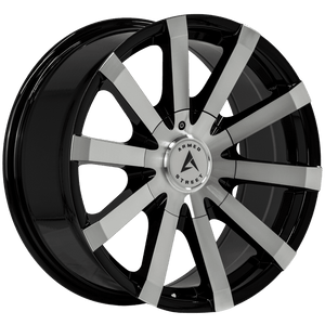 Armed Wheels Outlaw Gloss Black Machined Face 18x8 +20 5x113mm 74.1mm