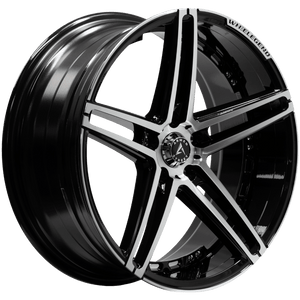 Armed Wheels Stealth Gloss Black Machined Face 19x8.5 +35 5x113mm 74.1mm