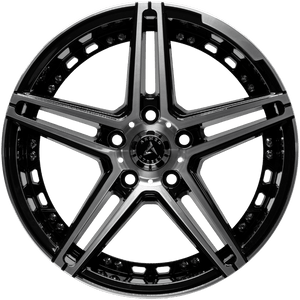 Armed Wheels Stealth Gloss Black Machined Face 17x7.5 +30 5x113mm 74.1mm