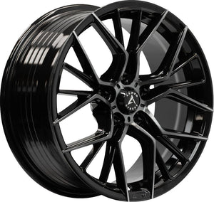 Armed Wheels Tactical Gloss Black Machined + Black Clear Coat 20x9 +32 5x113mm 74.1mm