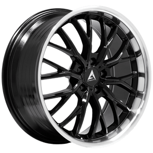 Armed Wheels Czar Black Face+ Black Machined Lip 19x8.5 +20 Custom 74.1mm