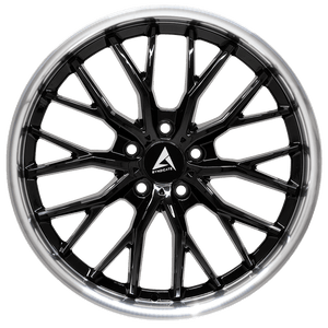 Armed Wheels Czar Black Face+ Black Machined Lip 19x8.5 +20 Custom 74.1mm