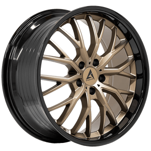 Armed Wheels Czar Matte Bronze + Black Barrel 19x8.5 +20 Custom 74.1mm