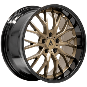 Armed Wheels Czar Matte Bronze + Black Barrel 18x9 +20 Custom 74.1mm
