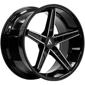 Armed Wheels Don Gloss Black Machined Face 20x10.5 +38 5x113mm 74.1mm