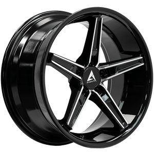 Armed Wheels Don Gloss Black Machined Face 19x9.5 +38 5x120mm 74.1mm