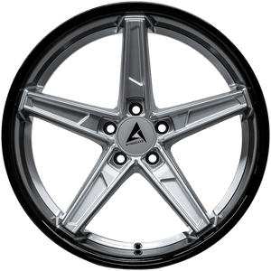 Armed Wheels Don Gloss Silver Face + Gloss Black Lip 20x10.5 +38 5x113mm 74.1mm