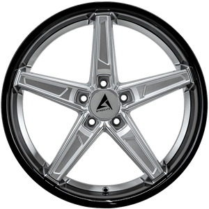 Armed Wheels Don Gloss Silver Face + Gloss Black Lip 20x9 +35 5x113mm 74.1mm