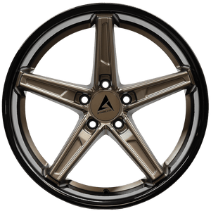 Armed Wheels Don Matte Bronze Face + Gloss Black Lip 19x9.5 +38 5x120mm 74.1mm