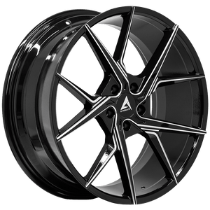 Armed Wheels Phantom Gloss Black Milled 20x8.5 +20 Custom 74.1mm