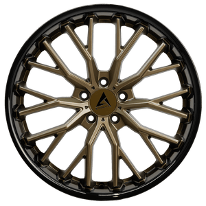 Armed Wheels Shank Matte Bronze Face + Gloss Black Lip 20x9 +38 5x127mm 74.1mm