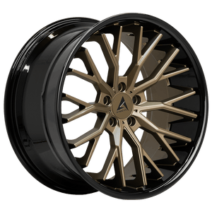 Armed Wheels Shank Matte Bronze Face + Gloss Black Lip 20x10.5 +45 5x120mm 74.1mm