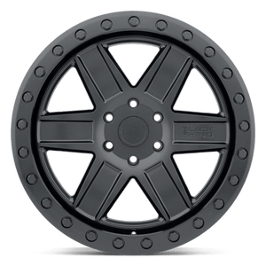 Black Rhino ATTICA Matte Black W/ Black Ring 20x9.5 -18 5x127mm 71.5mm - WheelWiz