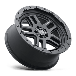 Black Rhino BARSTOW Textured Matte Black 17x8 +30 5x127mm 71.5mm - WheelWiz