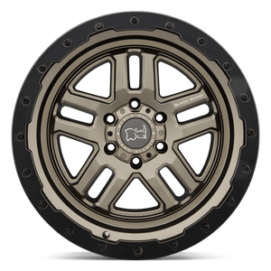 Black Rhino BARSTOW Matte Bronze W/ M-black Ring 17x8 +38 6x130mm 84.1mm - Wheelwiz