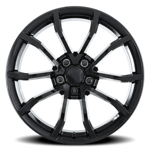 Factory Reproductions FR 25 Gloss Black 19x10 +40 5x120.65mm 70.3mm