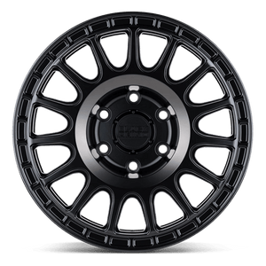Black Rhino SANDSTORM Semi Gloss Black W/ Machined Dark Tint Ring 18x8.5 -22 5x127mm 71.5mm - WheelWiz