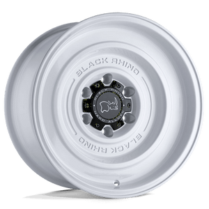 Black Rhino SOLID Gloss White 17x9.5 -18 5x127mm 71.5mm - Wheelwiz