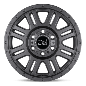 Black Rhino YELLOWSTONE Matte Gunmetal 17x8 +45 6x130mm 84.1mm - Wheelwiz