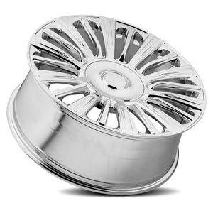 Factory Reproductions FR 91 Chrome 22x9 +28 6x139.7mm 78.1mm