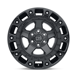 Black Rhino CINCO Gloss Black W/ Stainless Bolt 18x9.5 -18 5x127mm 71.5mm - WheelWiz