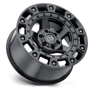 Black Rhino CINCO Gloss Black W/ Stainless Bolt 20x9.5 +12 6x139.7mm 112.1mm - Wheelwiz